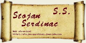 Stojan Serdinac vizit kartica
